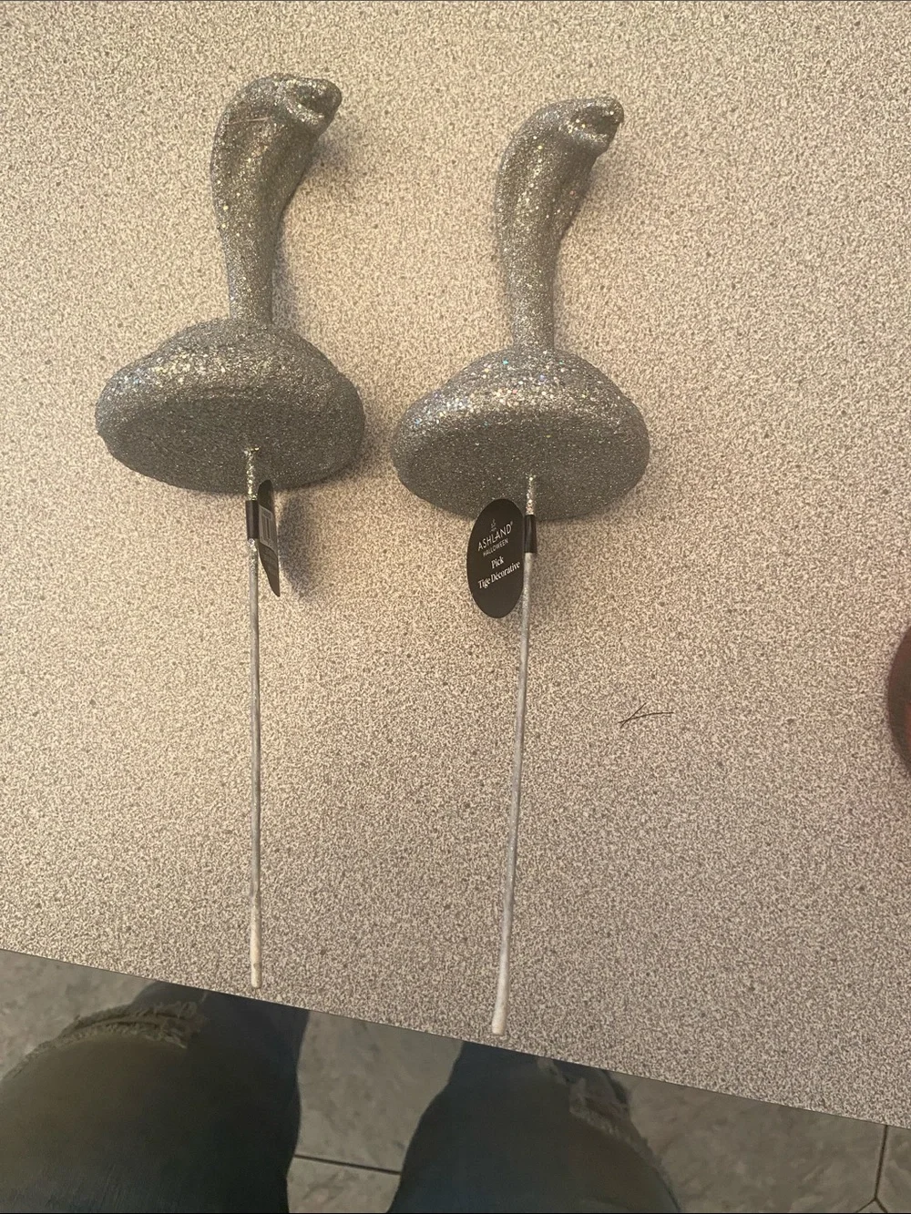 Glitter snake picks